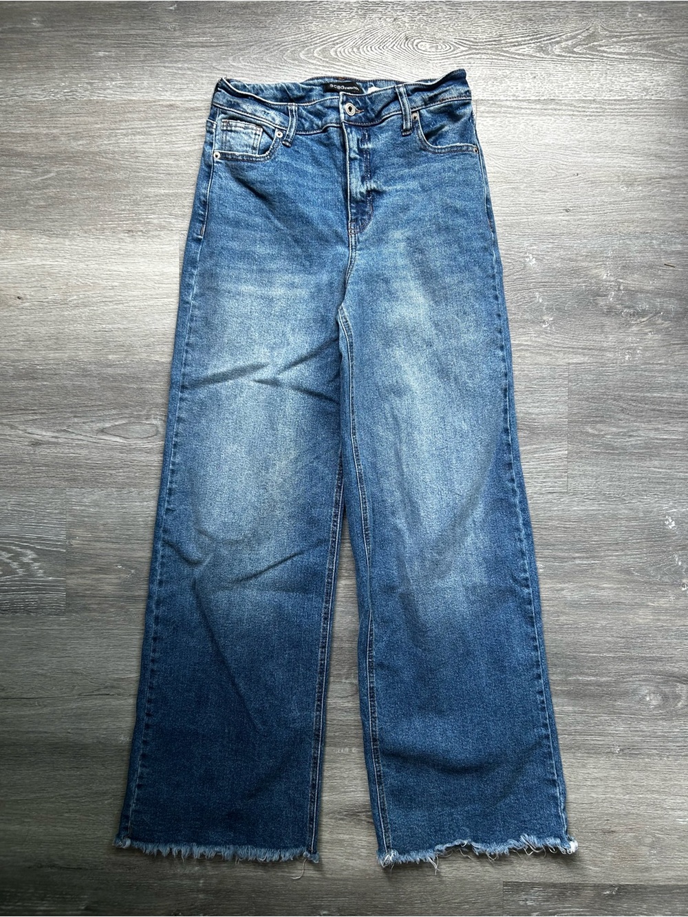 BCBGeneration High Rise Wide Leg Jeans in Blue Size 7 or 28 Waist